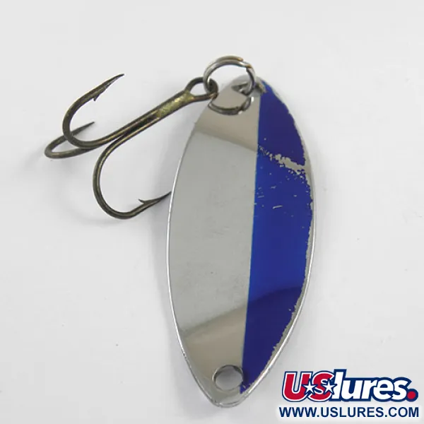 Happiness Is bait HI spoon Blinker, Nickel / Blau, 15g, Vintage, #1029