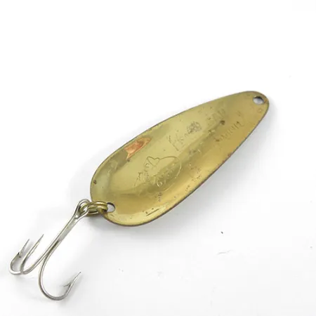 Nebco Flash Bait 255 Blinker, Hammered Brass, 11g, Massivmessing, #1037
