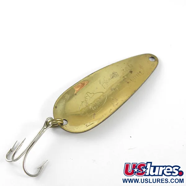 Nebco Flash Bait 255 Blinker, Hammered Brass, 11g, Massivmessing, #1037