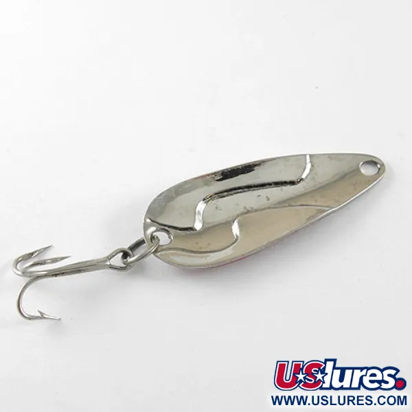 Weber Kobbler Blinker, Red / White / Nickel, 7g, S-Curve, #1052