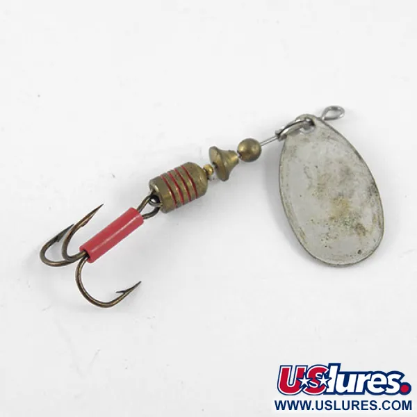 Mepps Aglia 2 Spinner, Nickel / Weiß / Rot, 4.5g, Streifen, #1082