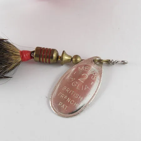 Mepps Aglia 2 dressed Spinner, Nickel, 4.7g, Eichhörnchenhaar, #1083