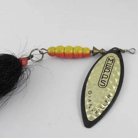 Mepps Giant Killer Spinner, Schwarz/Hologramm, 30g, Weidenblatt, #1088