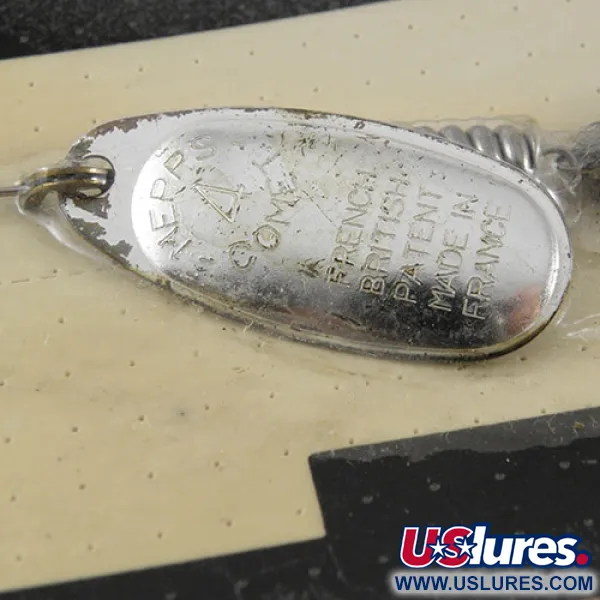 Mepps 3 Comet (with soft bait) Spinner, Nickel, 17g, Vintage, #1093