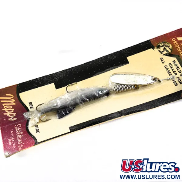 Mepps 3 Comet (with soft bait) Spinner, Nickel, 17g, Vintage, #1093