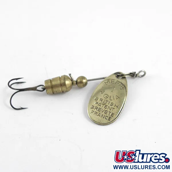 Mepps Aglia 1 Spinner, Messing, 3,5g, Patent-Prägung, #1102