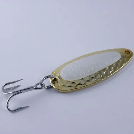 Blue Fox Pixee Glow Blinker, Gold / Weiß (Glow), 14g, Fox-Glo, #1111