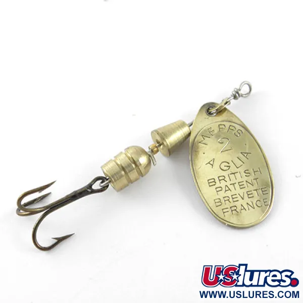 Mepps Aglia 2 Spinner, Messing, 4.5g, Kegelrotation, #1128