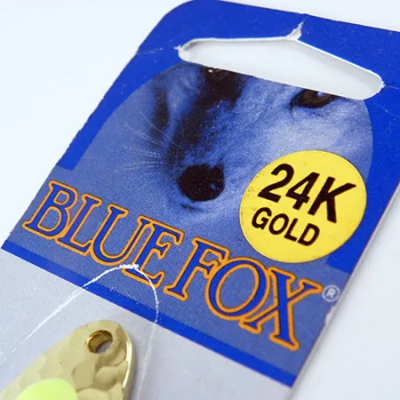 Blue Fox Pixee Blinker, Gelb/24K Vergoldet, 7g, Egg-Sac, #1134