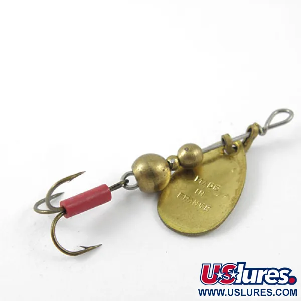 Mepps Aglia 0 Spinner, Messing, 2.2g, Roter Schlauch, #1141