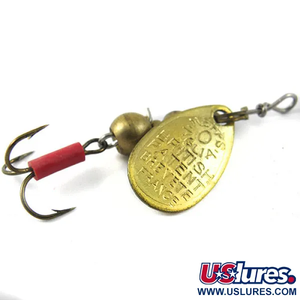 Mepps Aglia 0 Spinner, Messing, 2.2g, Roter Schlauch, #1141