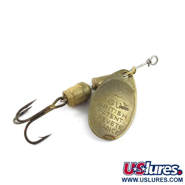 Mepps Aglia 2 Spinner, Messing, 4,5g, Vintage-Prägung, #1152