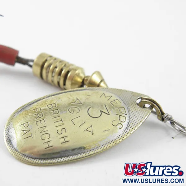Mepps Aglia 3 Spinner, Messing, 7g, Konus-Rotationssystem, #1153