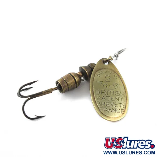 Mepps Aglia 2 Spinner, Messing, 4,5g, Vintage-Klassiker, #1154