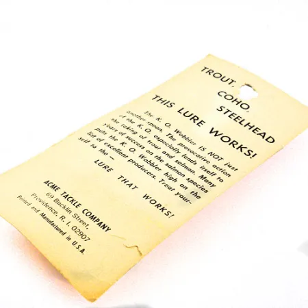 Acme K.O. Wobbler Blinker, Orange, 14g, Sonic Flipper, #1159