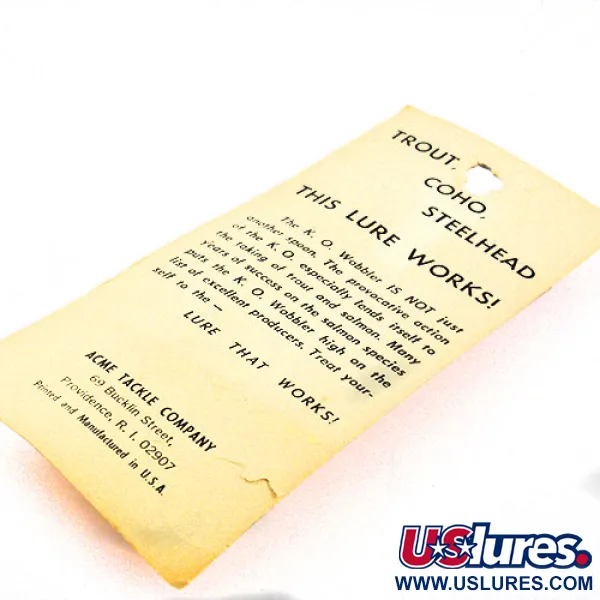 Acme K.O. Wobbler Blinker, Orange, 14g, Sonic Flipper, #1159