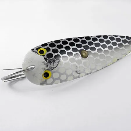 Eppinger Dardevle Trolldevle Blinker, Schwarz/Weiß/Nickel, 40g, #1178