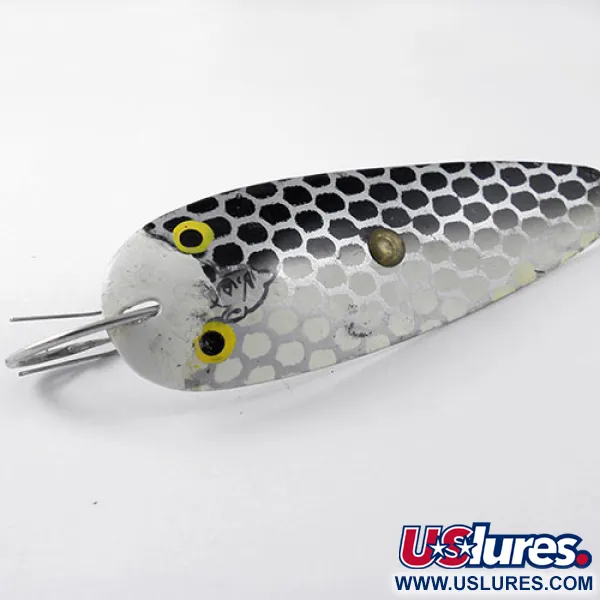 Eppinger Dardevle Trolldevle Blinker, Schwarz/Weiß/Nickel, 40g, #1178