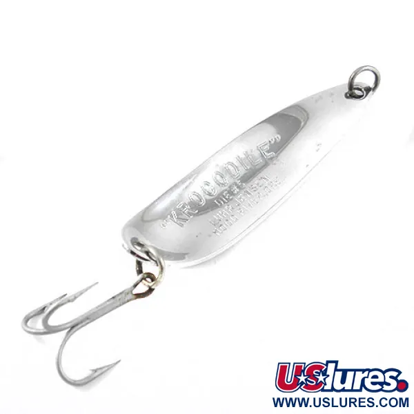 Luhr Jensen Krocodile Die #5 Blinker, Nickel, 23g, Schuppenmuster, #1190