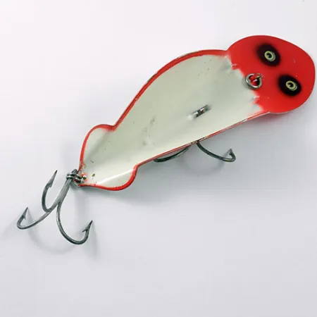 Buck Perry Spoonplug Blechlöffel, Rot / Weiß, 21g, Tiefenkontrolle, #1207