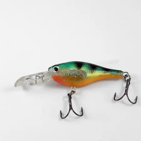 Rapala Glass Shad Rap Wobbler, Perch, 5,5g, Holografisch, #1250