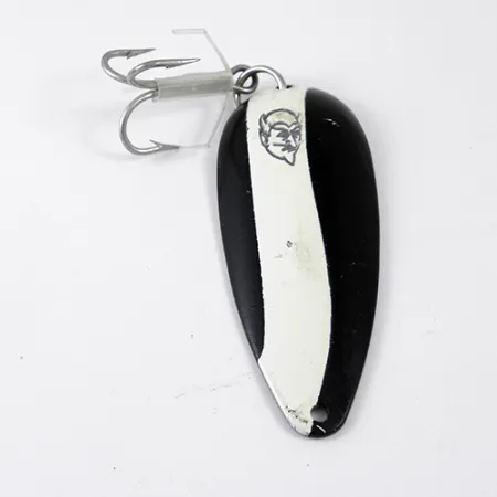 Dardevle Dardevlet Blinker, Schwarz/Weiß/Nickel, 21g, Klassiker, #1264