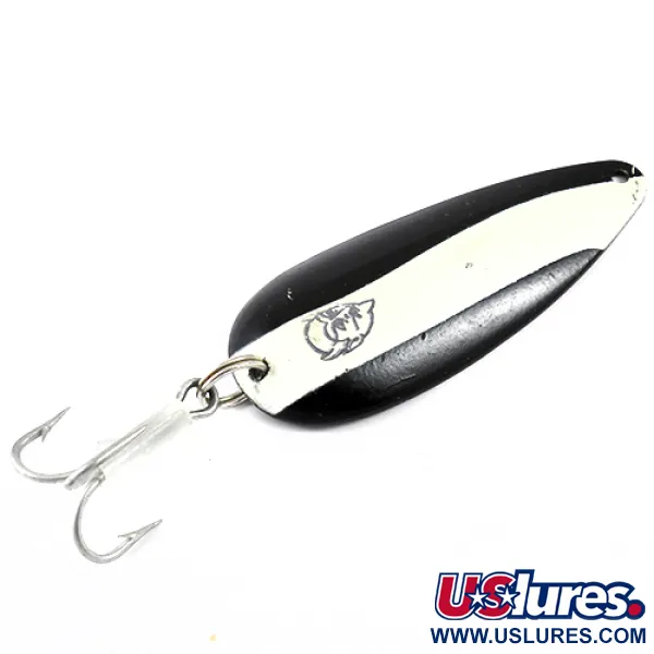 Dardevle Dardevlet Blinker, Schwarz/Weiß/Nickel, 21g, Klassiker, #1264