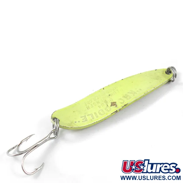 Luhr Jensen Krocodile Die #4 Blinker, Gelb, 14g, Weitwurf, #1290
