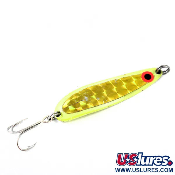 Luhr Jensen Krocodile Die #4 Blinker, Gelb, 14g, Weitwurf, #1290