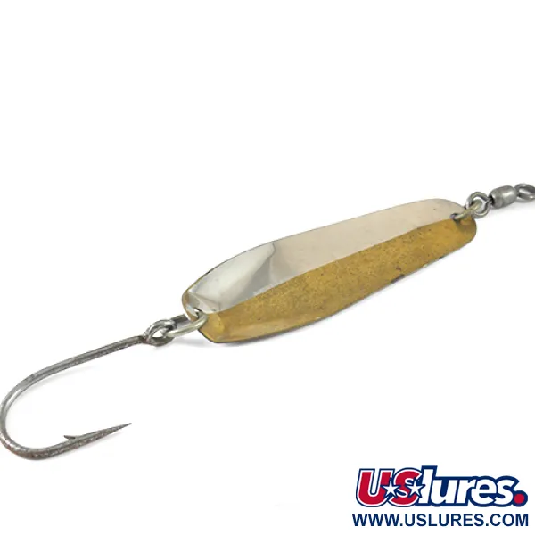 Luhr Jensen McMahon 6 Blinker, Nickel / Messing, 28g, Wirbel, #1300