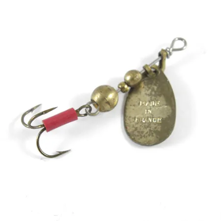 Mepps Aglia 0 Spinner, Messing, 2.2g, Vintage Messingblatt, #1326