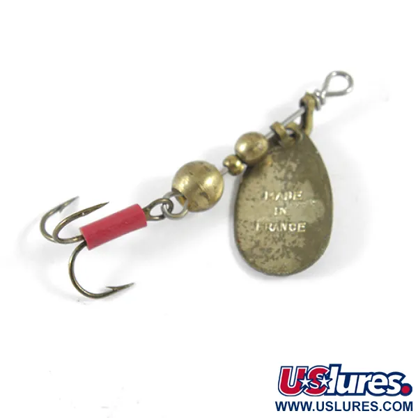 Mepps Aglia 0 Spinner, Messing, 2.2g, Vintage Messingblatt, #1326