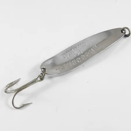 Luhr Jensen Krocodile Die #4 Blinker, Nickel/Grün, 17g, Schuppen, #1328