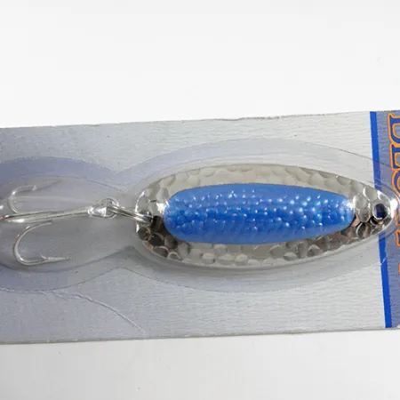 Blue Fox Pixee Blinker, Nickel / Blau, 14g, Hammerschlag-Optik, #1331