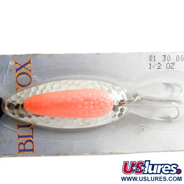 Blue Fox Pixee Blinker, Nickel / Fluo-Orange, 14g, Hammerschlag, #1336