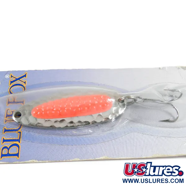 Blue Fox Pixee Blinker, Nickel/Leuchtorange, 7g, Eisack-Einsatz, #1338
