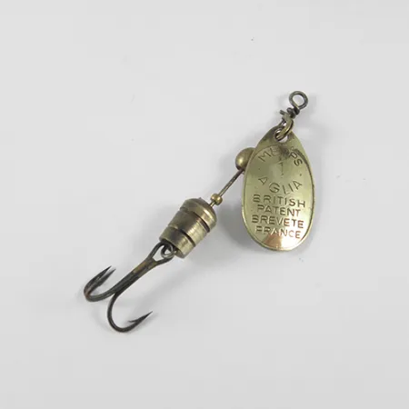 Mepps Aglia 1 Spinner, Messing, 3.5g, Vintage-Köder, #1341
