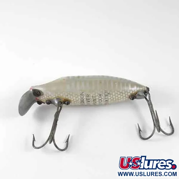 Heddon River Runt Floater, Weiß / Grau, 12,5g, Vintage, #1354