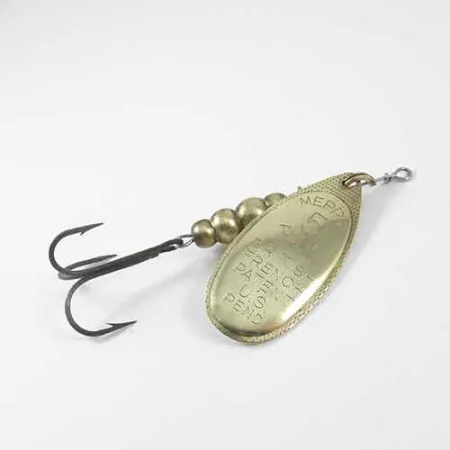 Mepps Aglia 5 Spinner, Messing, 14g, Französisches Blatt, #1359