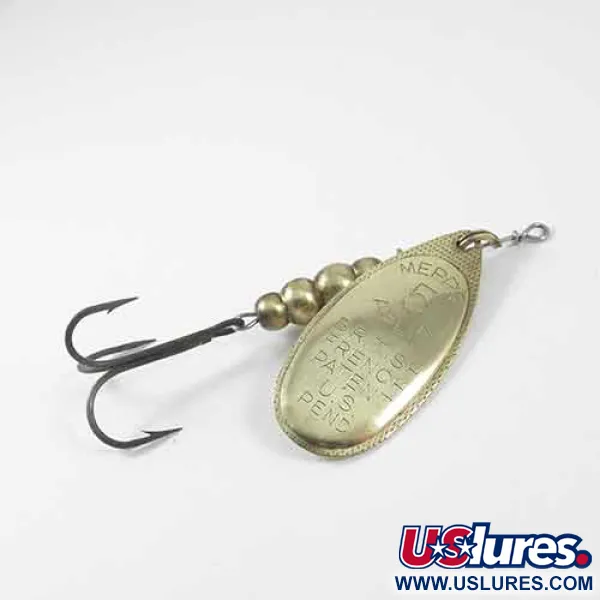 Mepps Aglia 5 Spinner, Messing, 14g, Französisches Blatt, #1359