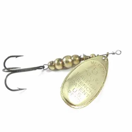 Mepps Aglia 5 Spinner, Messing, 14g, Französisches Blatt, #1359