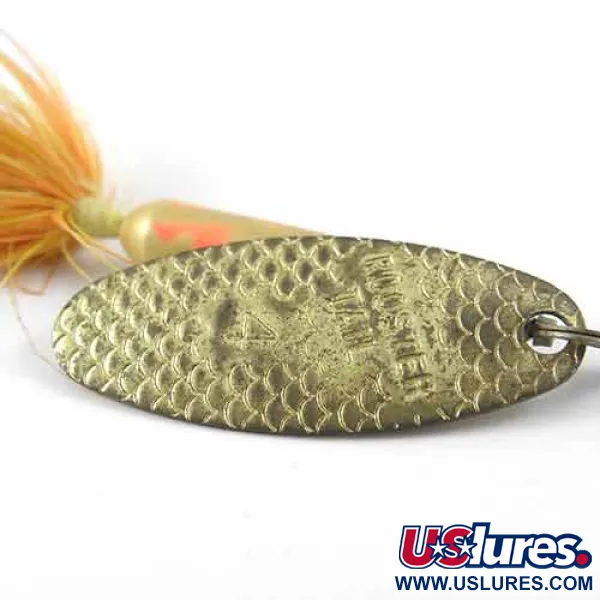 Worden’s Original Rooster Tail 4 Spinner, Messing/Gelb/Rot, 8g, #1390