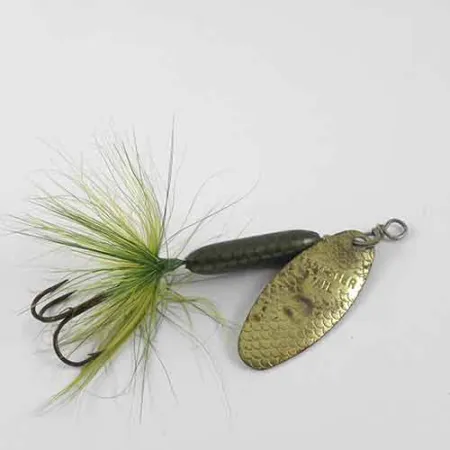Worden’s Original Rooster Tail 4 Spinner, Messing/Grün, 8g, #1391
