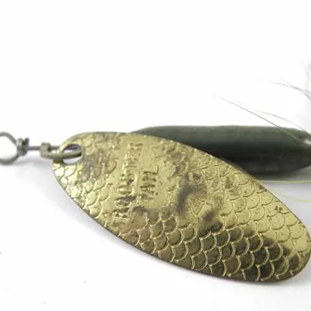 Worden’s Original Rooster Tail 4 Spinner, Messing/Grün, 8g, #1391