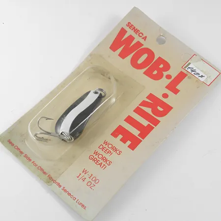 Seneca Wob-L-Rite Blinker, Schwarz / Weiß, 7g, Tiefwasser, #1407