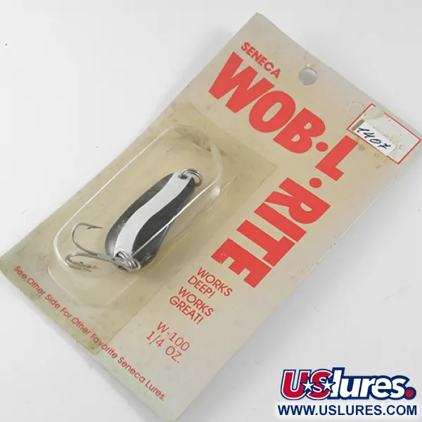 Seneca Wob-L-Rite Blinker, Schwarz / Weiß, 7g, Tiefwasser, #1407