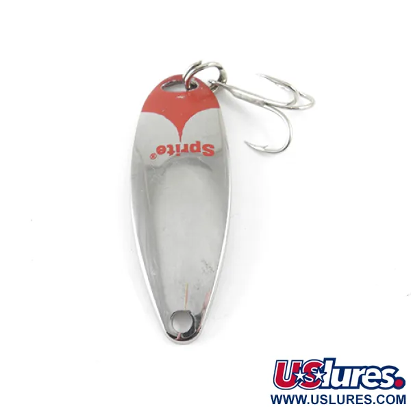 Johnson Sprite Blinker, Nickel / Rot, 7g, Vintage, #1425