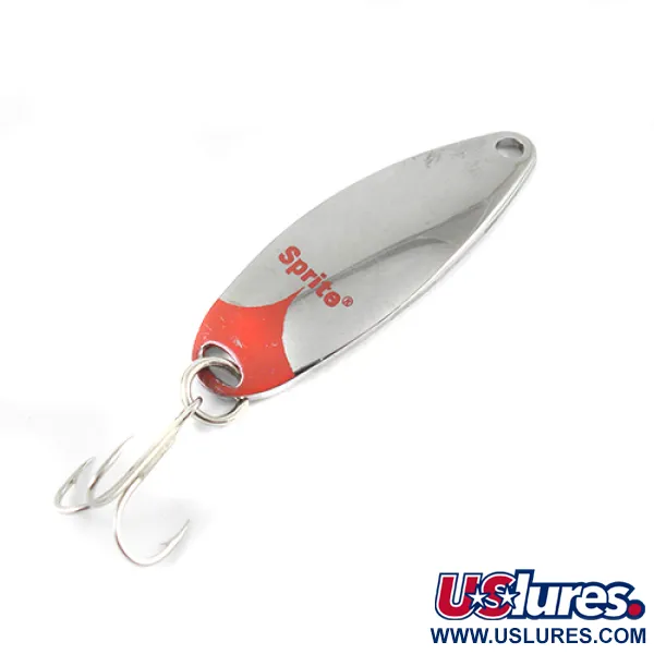 Johnson Sprite Blinker, Nickel / Rot, 7g, Vintage, #1425