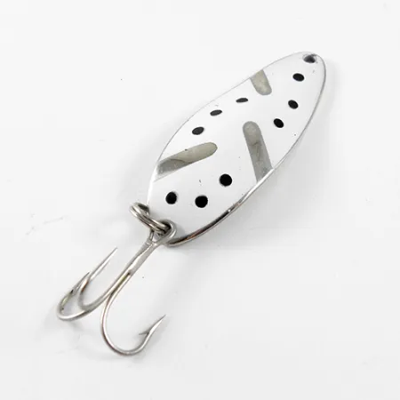 Little Cleo (Hula Girl) Blinker, Nickel / Weiß, 10g, Vintage, #1441