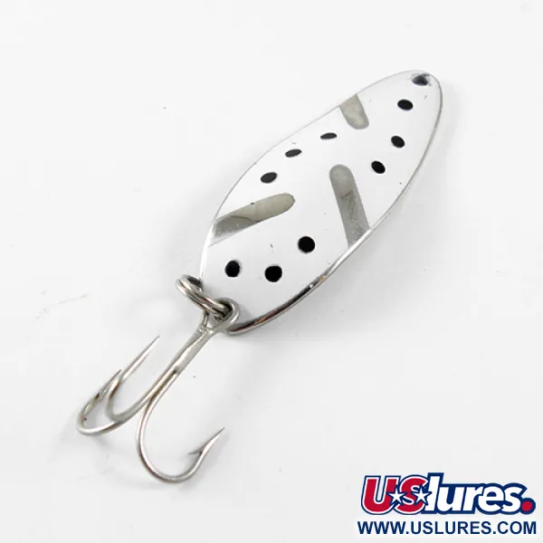 Little Cleo (Hula Girl) Blinker, Nickel / Weiß, 10g, Vintage, #1441